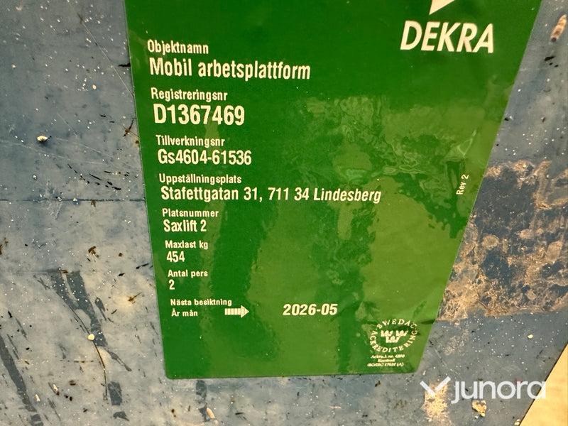 Saxlift - Genie GS - 2646