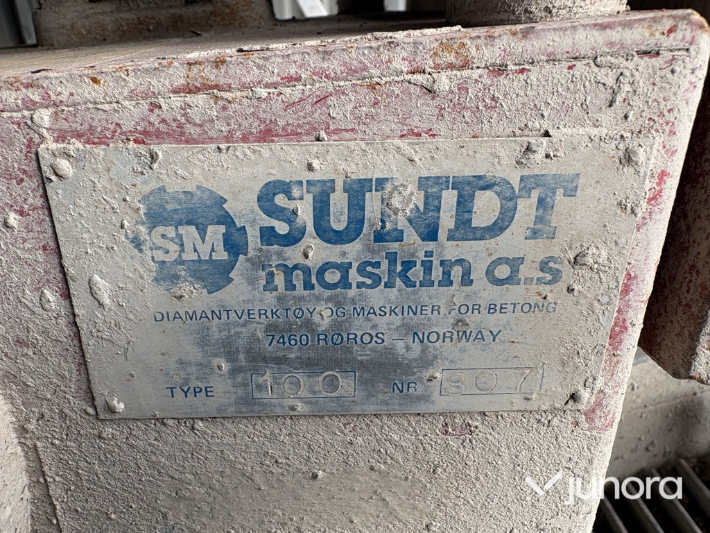 Golvsåg / Betongsåg – SM SUNDT Maskin – Typ 100