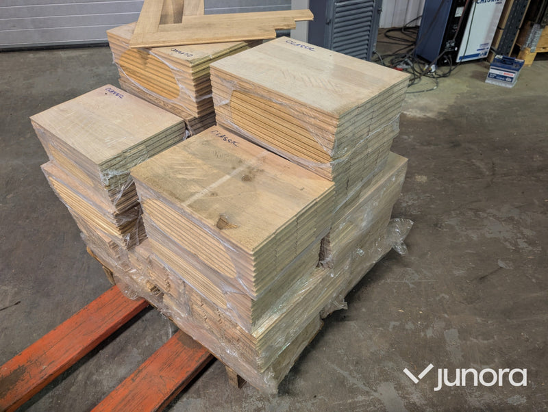 Fiskbensparkett - Ek, Parti