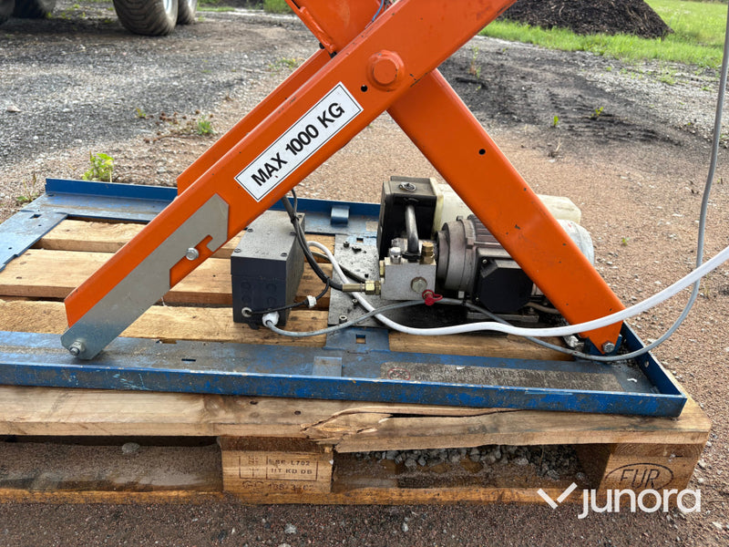 Saxbord 1000 kg med elhydraulisk drift – EMG-motor