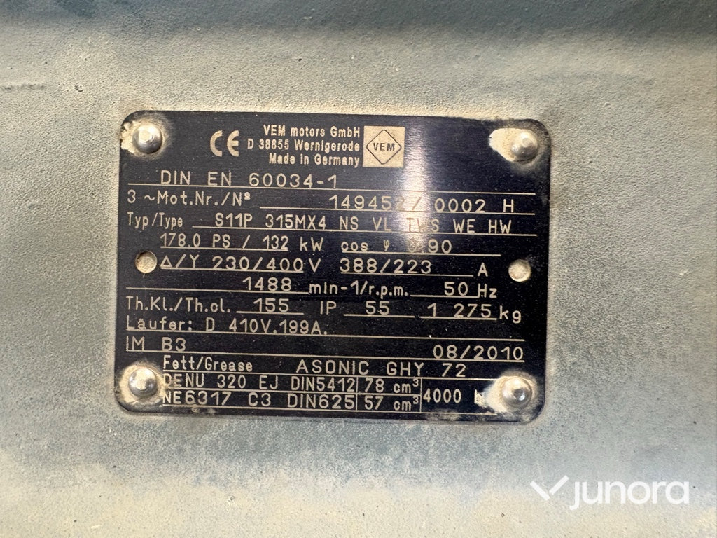 Elmotor VEM – 132 kW, -2010