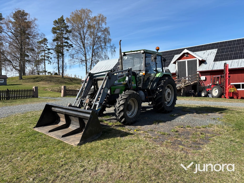 Traktor med frontlastare - Deutz, DX 3.70 A