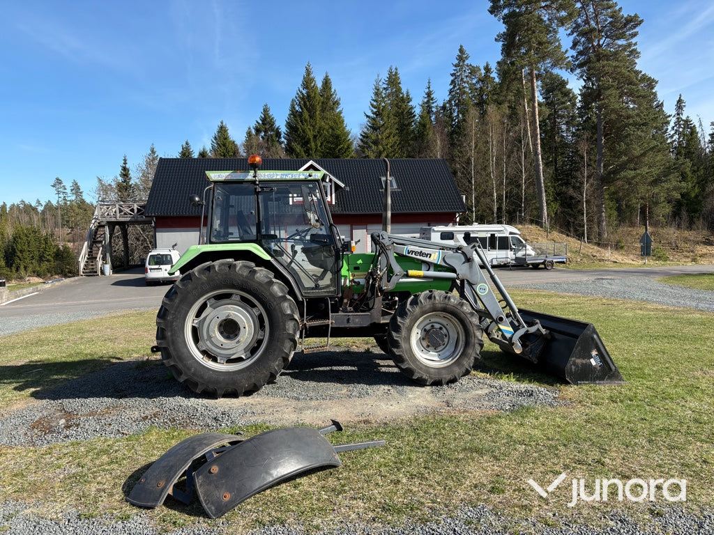 Traktor med frontlastare - Deutz, DX 3.70 A
