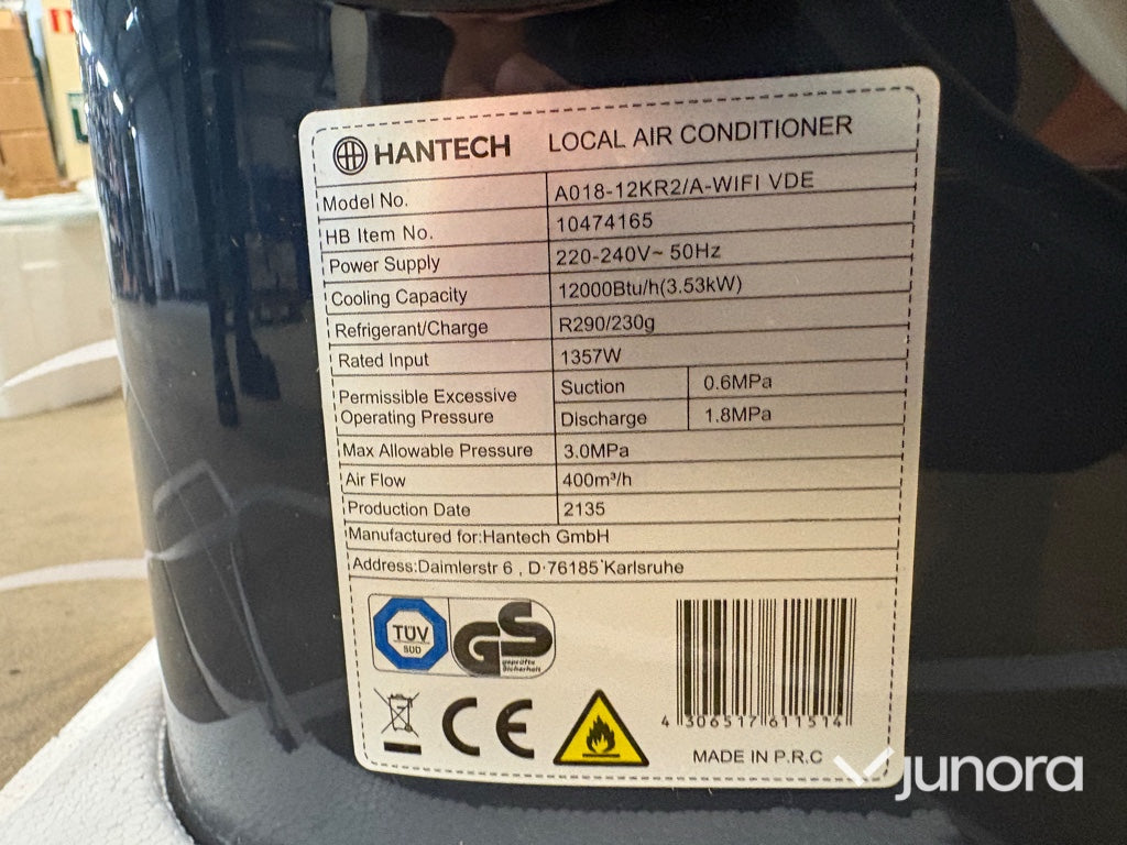 Portabel AC - Hantech A018-12KR2/A-WIFI VDE