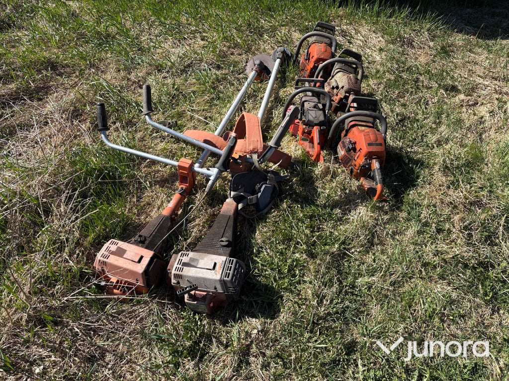 Diverse Husqvarna sågar, reservdelsmaskiner