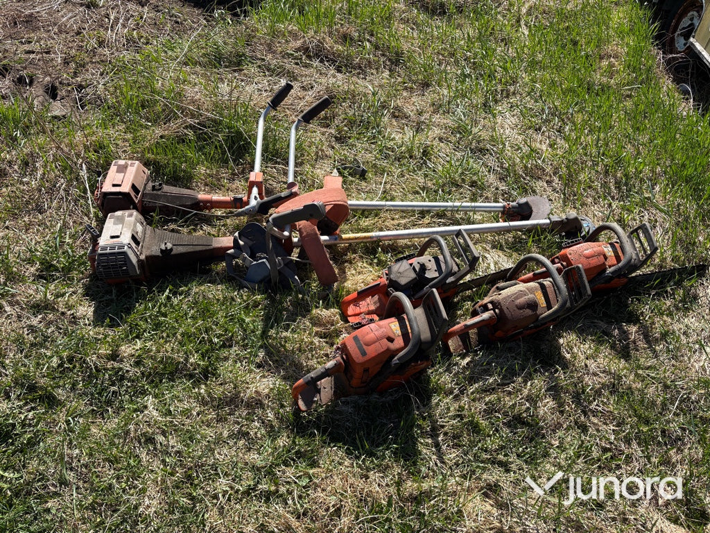Diverse Husqvarna sågar, reservdelsmaskiner