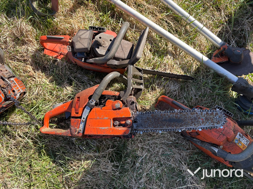 Diverse Husqvarna sågar, reservdelsmaskiner