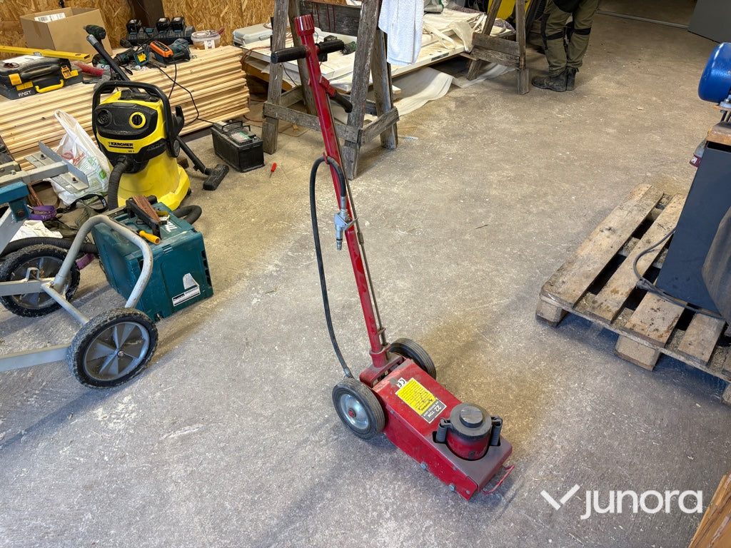 Tryckluftsdriven domkraft 22 ton