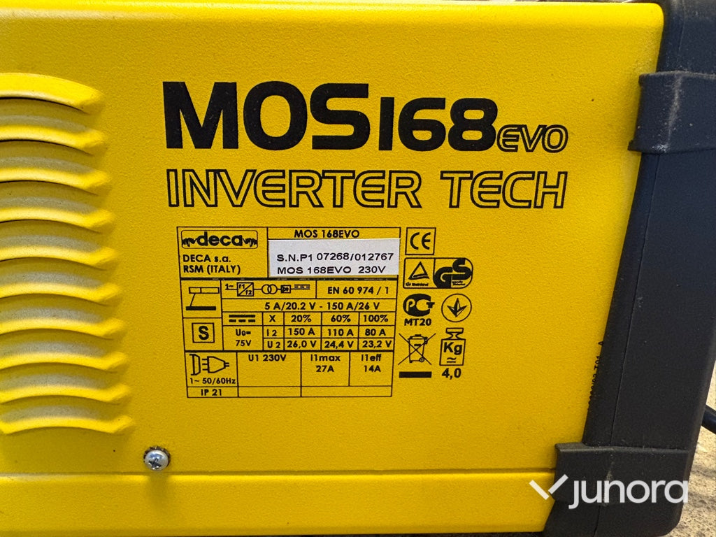 Svets – Deca, MOS 168 EVO Inverter Tech