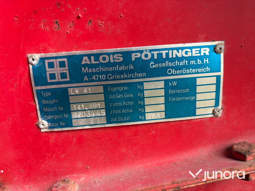 Självlastarvagn Pöttinger