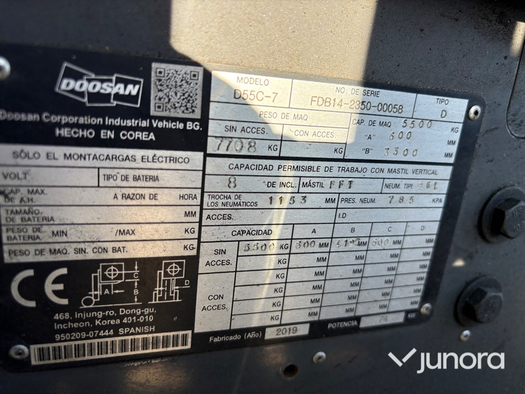 Dieseltruck - Doosan D55C-7