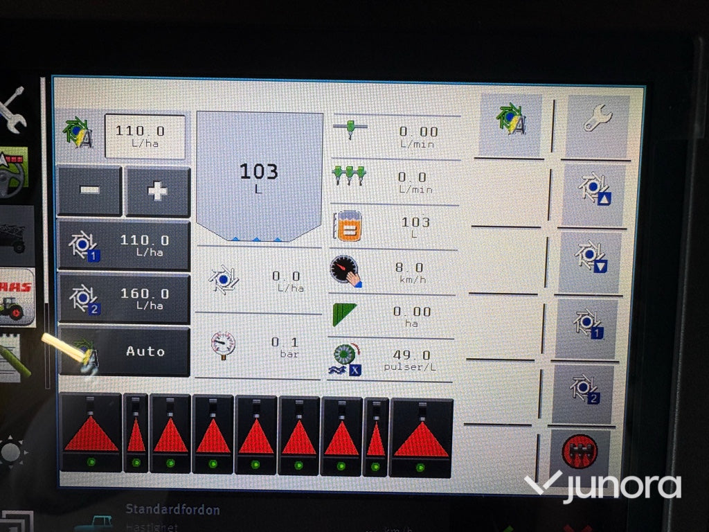 Bogserad växtskyddsspruta - John Deere, TRSP25
