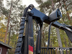 Skogsvagn med kran
