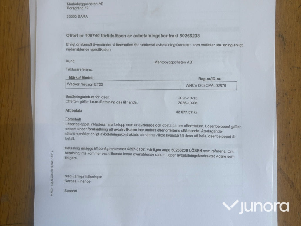 Minigrävare Wacker Neuson ET20 med Engcon Rototilt och 3 Skopor
