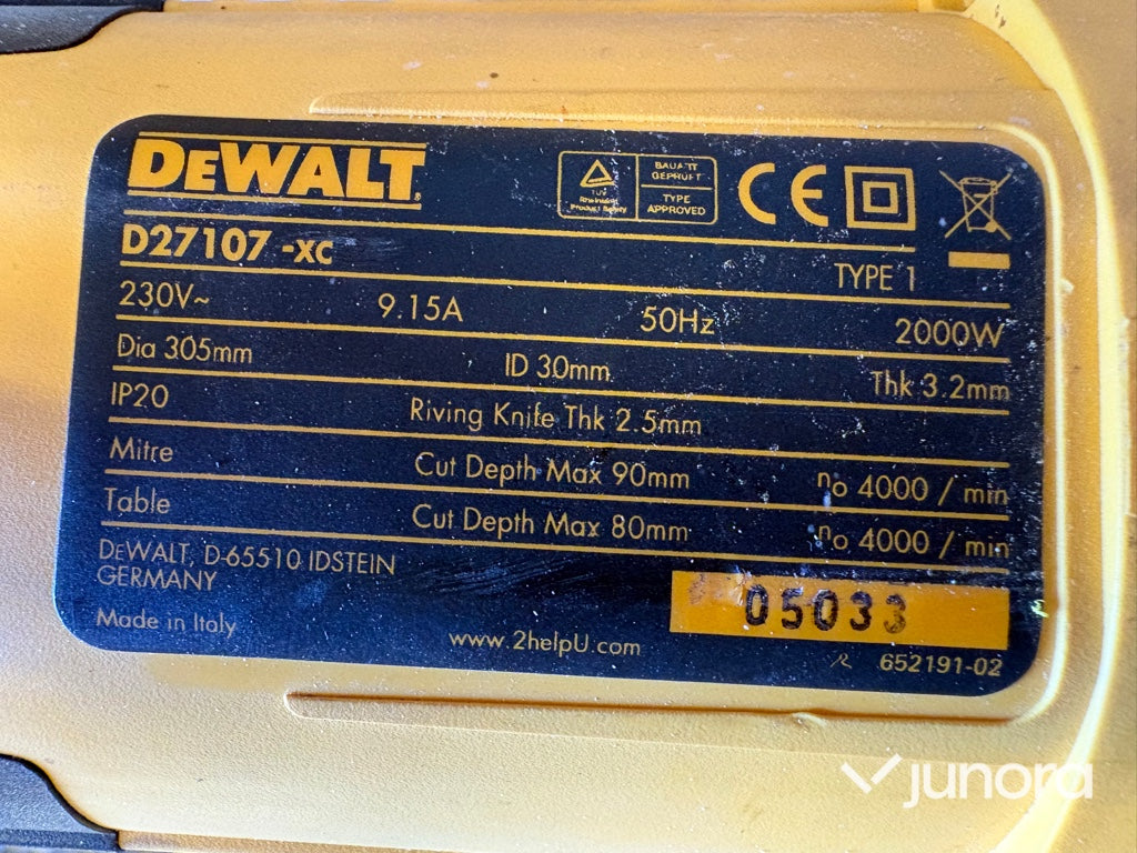 Kap och gersåg - DeWalt, D27107-XC
