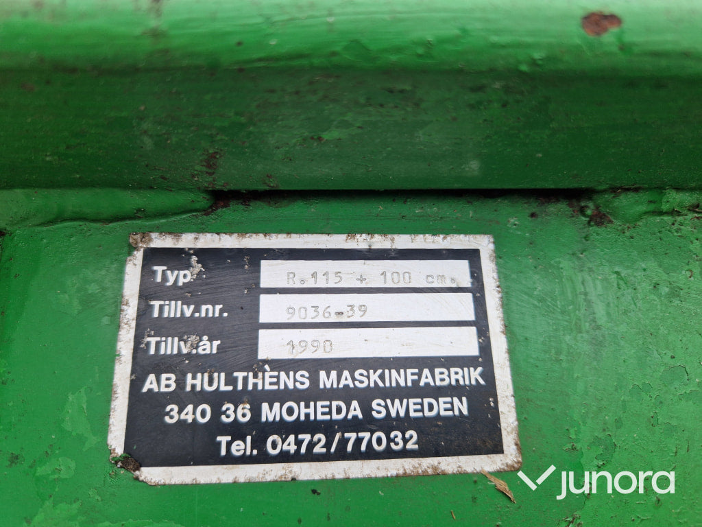 Fodervagn Huma R 115 +100 cm, rälsgående