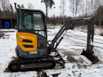 Grävmaskin - Volvo ECR25D, inkl. redskap
