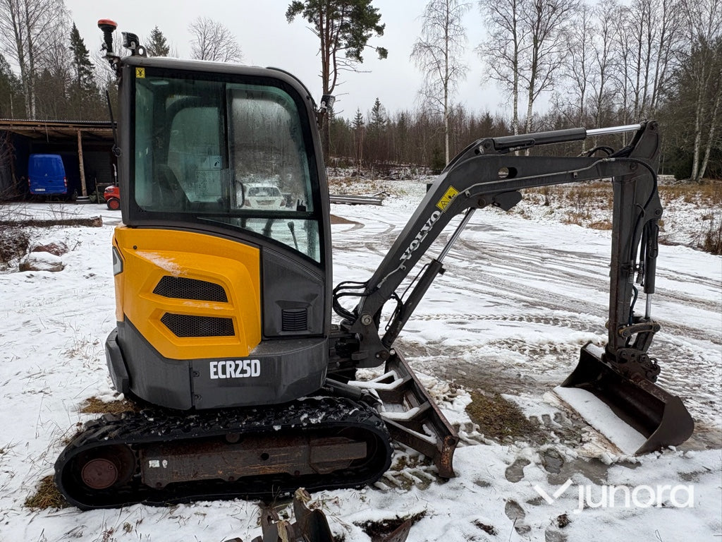 Grävmaskin + Redskap - Volvo, ECR25D