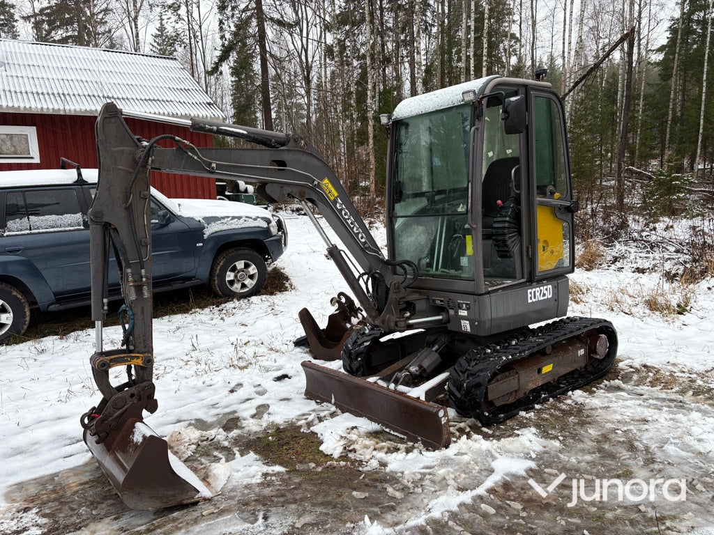 Grävmaskin + Redskap - Volvo, ECR25D