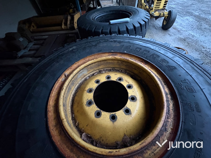 Däck + Fälg - Nokian, 14.00R24 TG, 4st