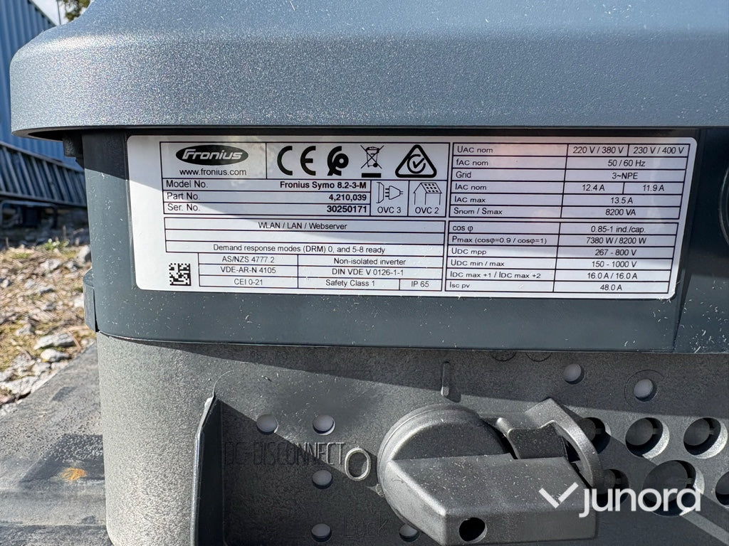 Växelriktare - Fronius, Symo 8.2-3-M