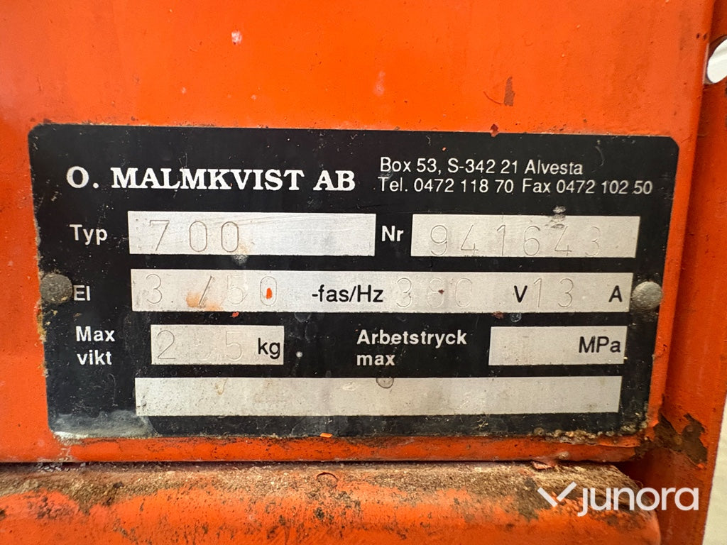 Tvättmaskin - Malmkvist Turbex 700