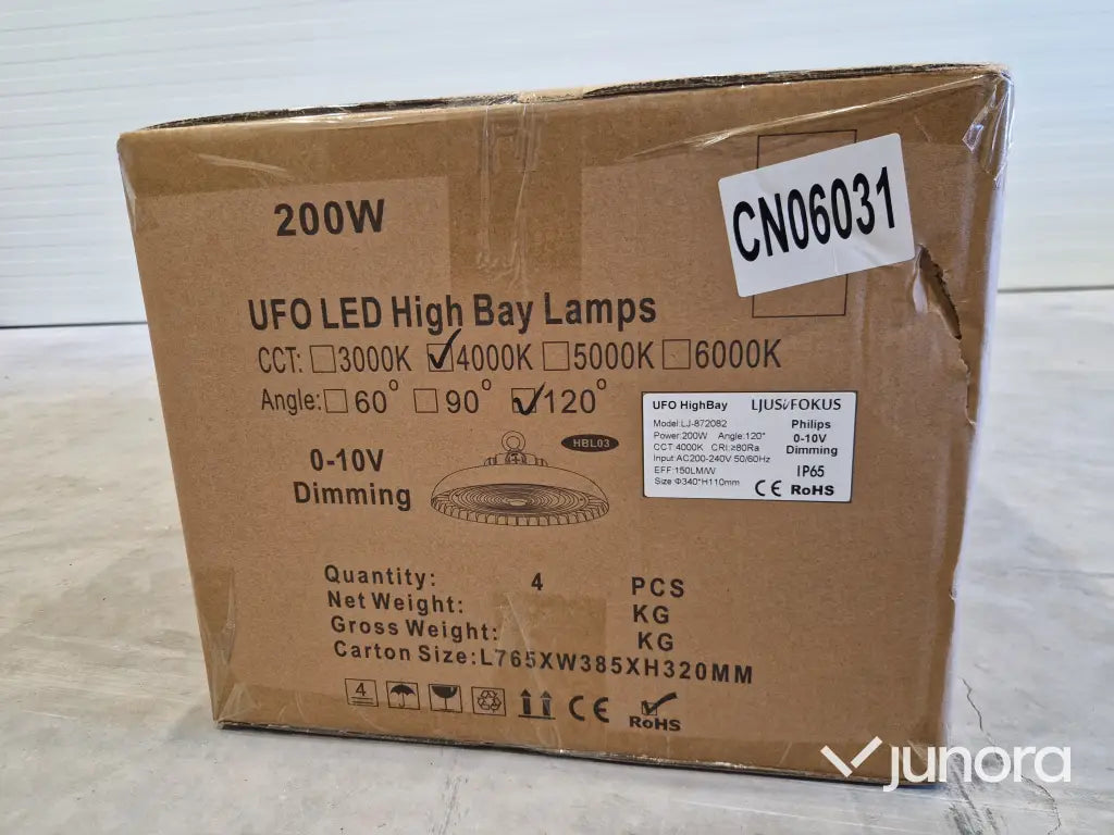LED High Bay-armatur - 200 W, Philips LED Driver