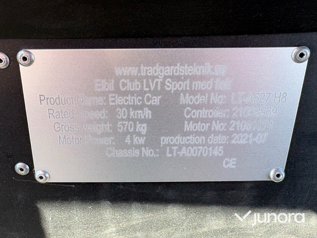Elbil - Club LVT Sport med tippflak