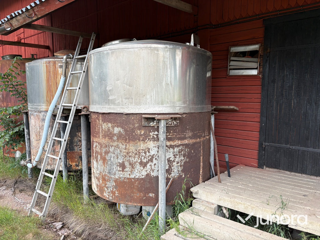 Mejeritankar – Rostfria 2 stycken 5 m³/st