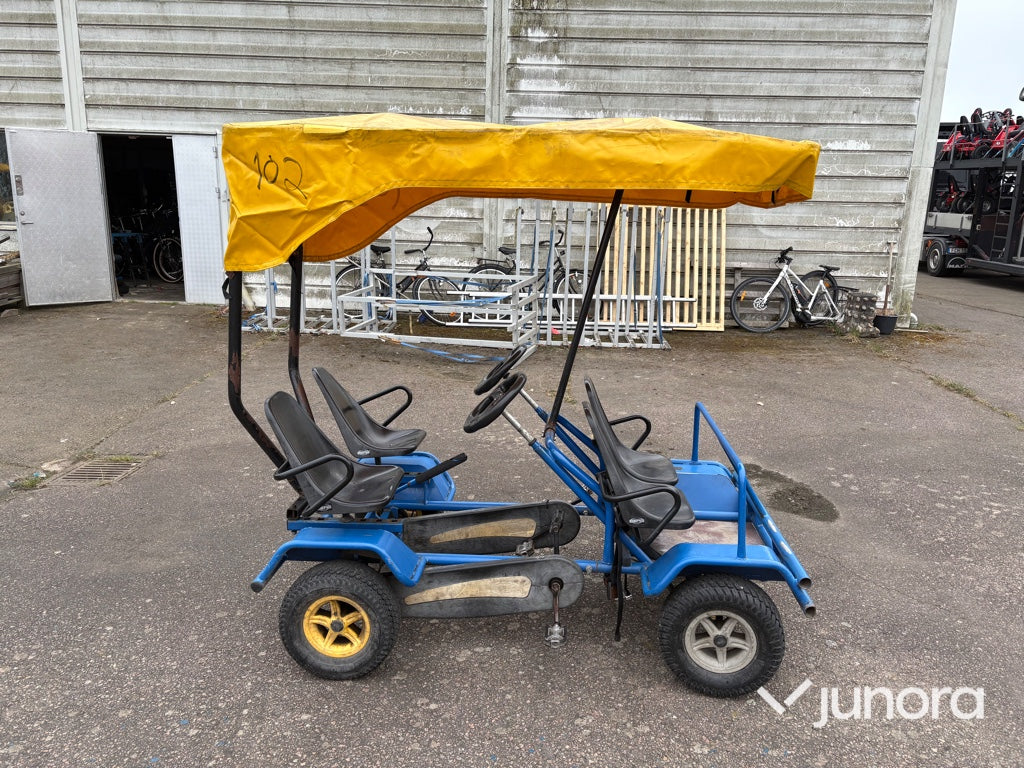 Trampbil / Cykelbil - BERG, 4-sitsig med tak