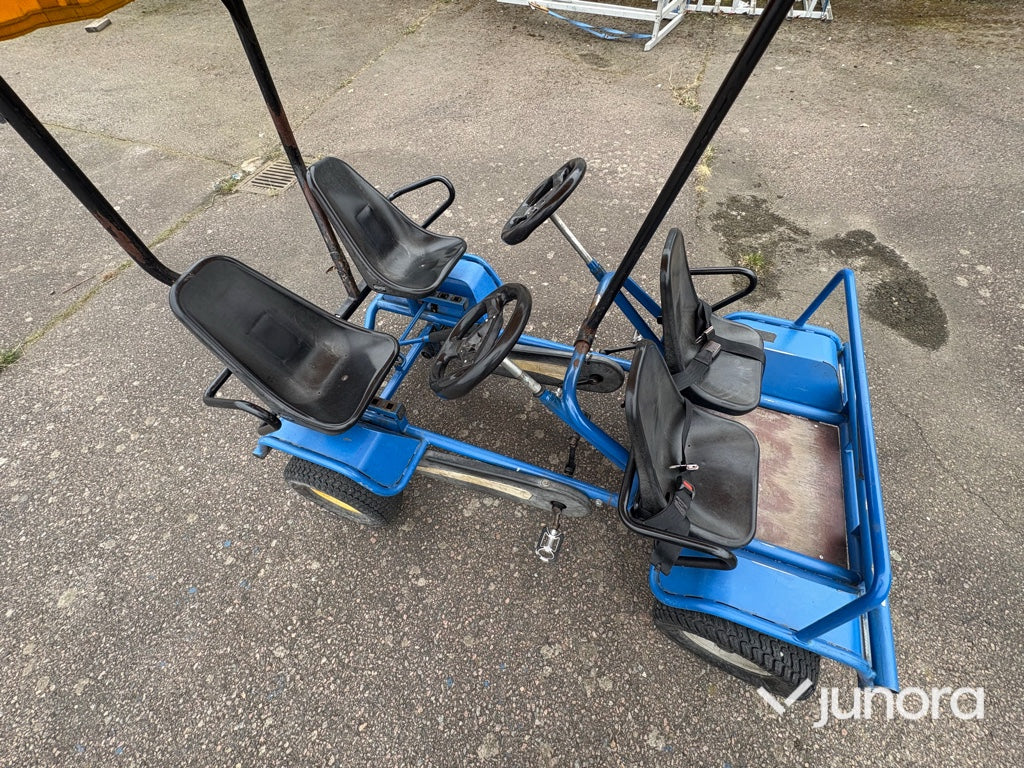 Trampbil / Cykelbil - BERG, 4-sitsig med tak
