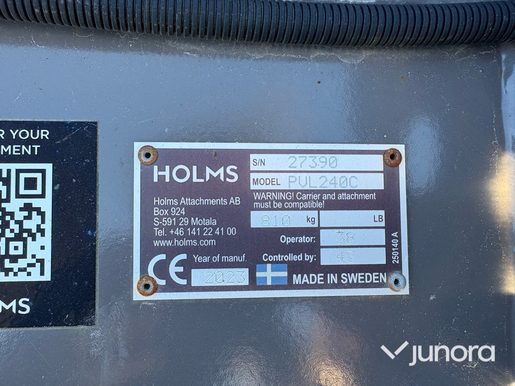 Hjullastare + Vikplog - Kramer 8115, Holms PVL240C