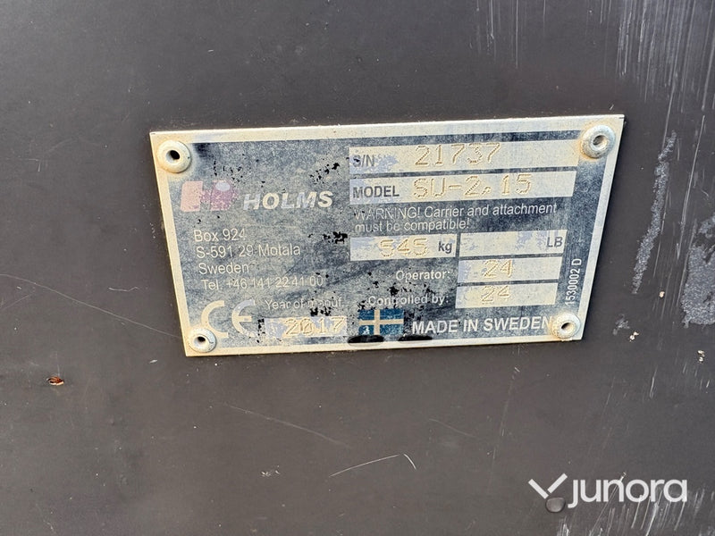 Sopvals - Holms SU-2.15, med uppsamlare och vatten