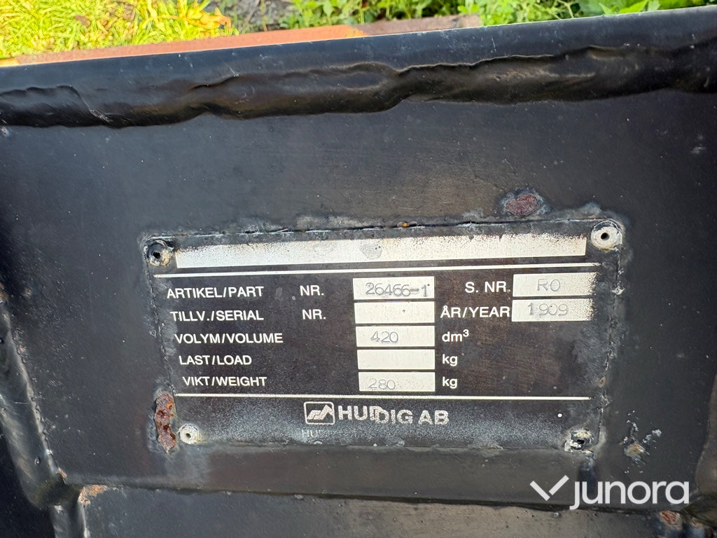 Grävskopa Huddig S45 fäste 420 L