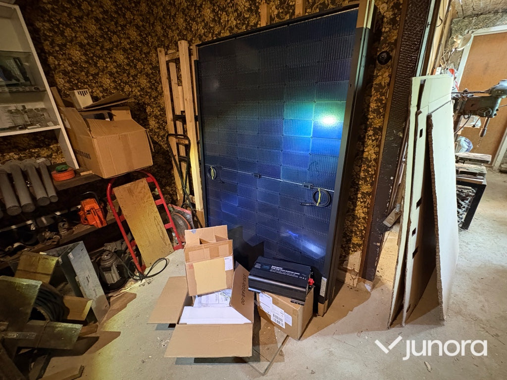 Solcellspaket off-grid – VEVOR Hybrid 3500W med Luxorparts 2000W växelriktare