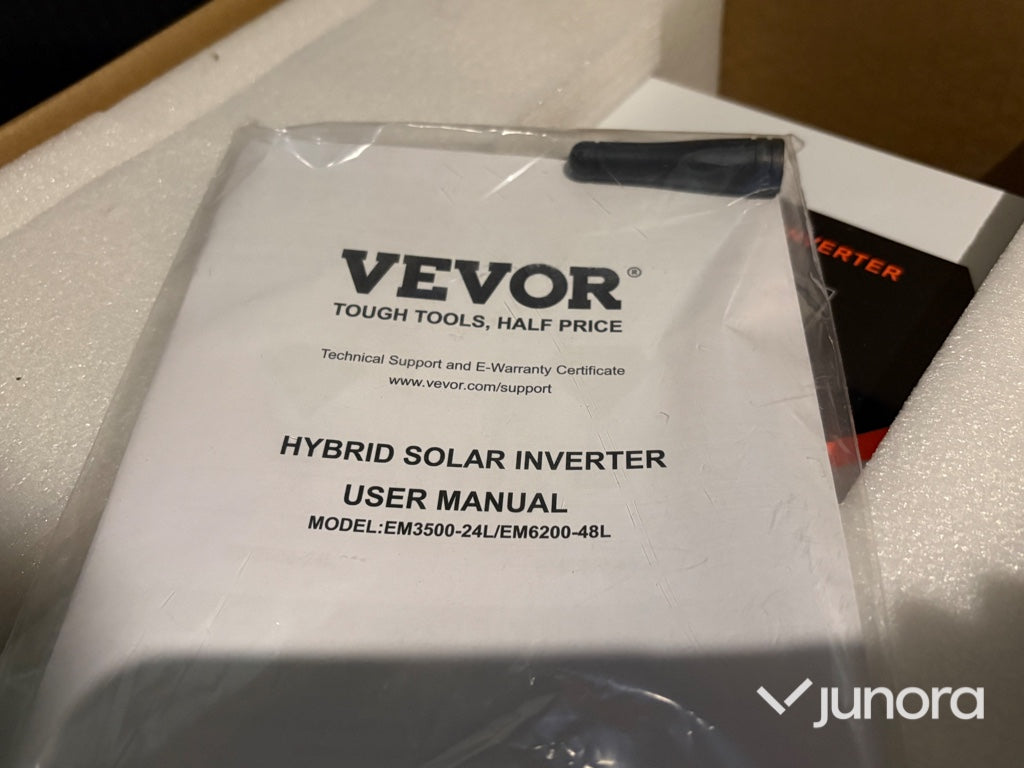 Solcellspaket off-grid – VEVOR Hybrid 3500W med Luxorparts 2000W växelriktare