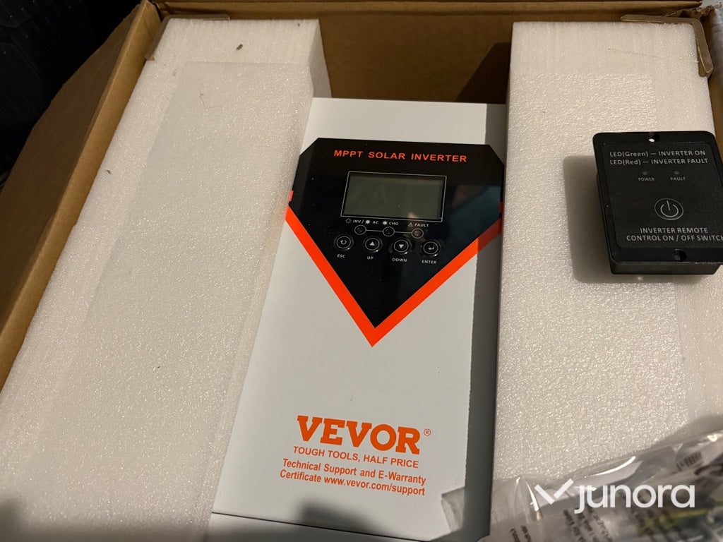 Solcellspaket off-grid – VEVOR Hybrid 3500W med Luxorparts 2000W växelriktare