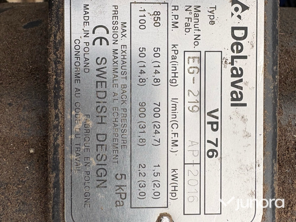 Vacumpump - Delaval, VP 76