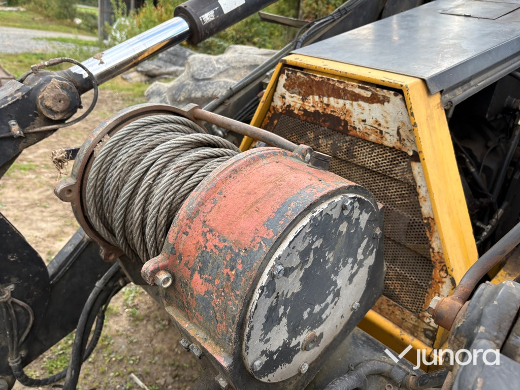 Traktor grävare