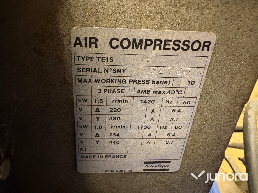 Luftkompressor - Atlas Copco TE15