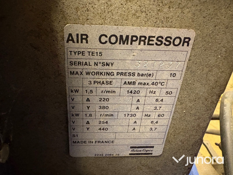 Luftkompressor - Atlas Copco TE15