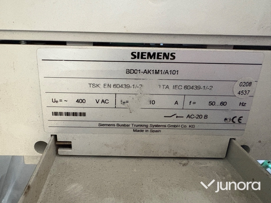 Kraftskena - Siemens, 20 meter med tillbehör