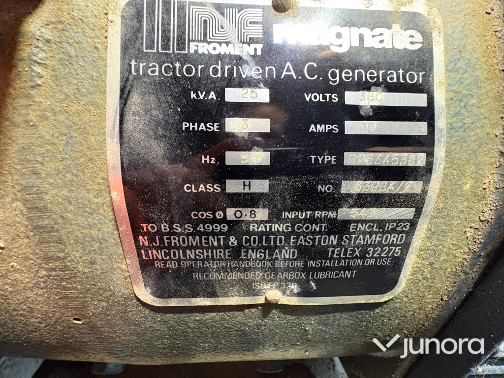 Traktordrivet elverk KGK