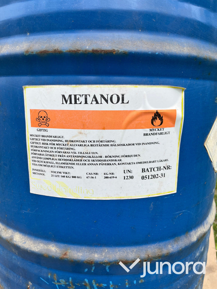 Oöppnat fat med Metanol