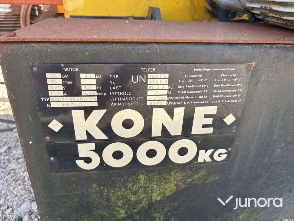 Travers - 5 ton komplett med KONE tefler