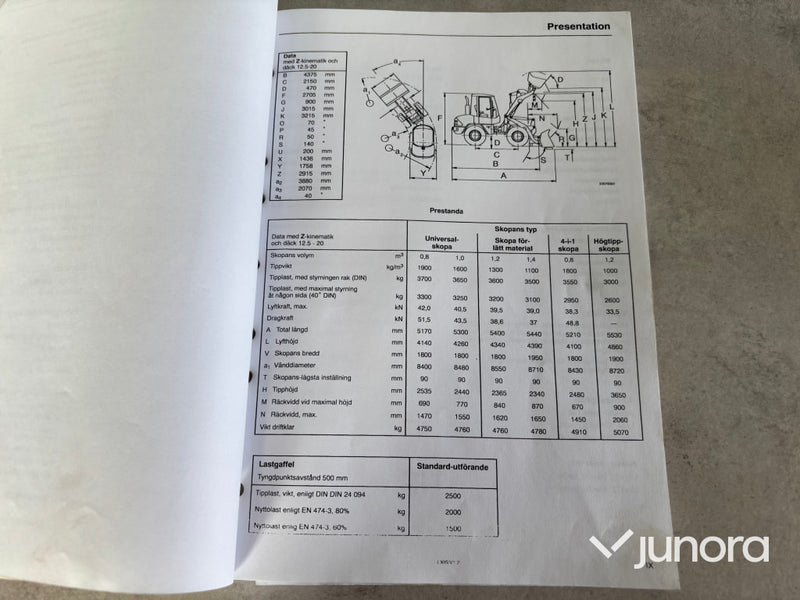 Hjullastare Volvo L30 med redskap