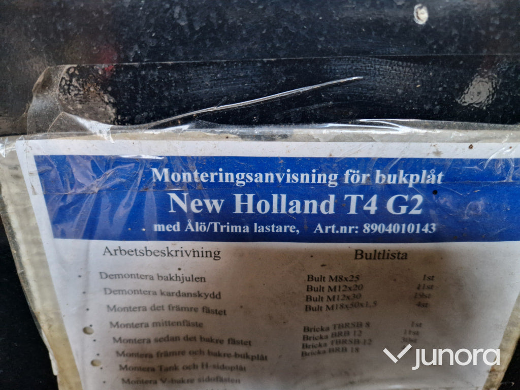 Bukplåt - New Holland T4