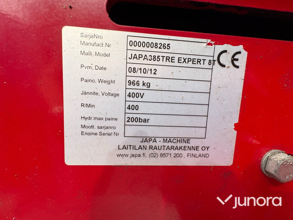 Vedprocessor – JAPA 385 Expert 8T med stockbord JAPA 422