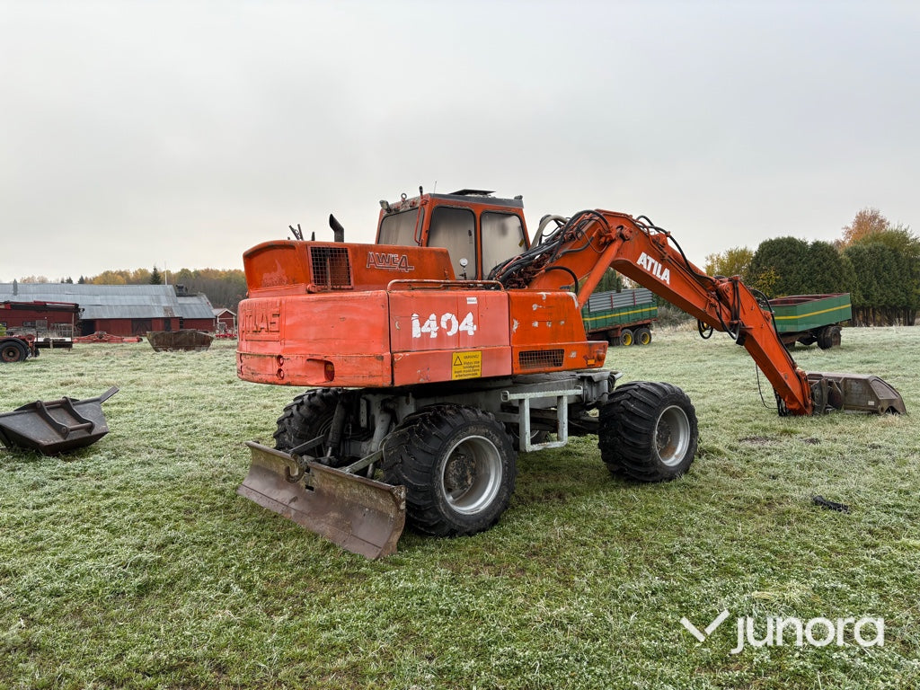 Hjulgrävare - Atlas 1304 med tiltrotator + redskap