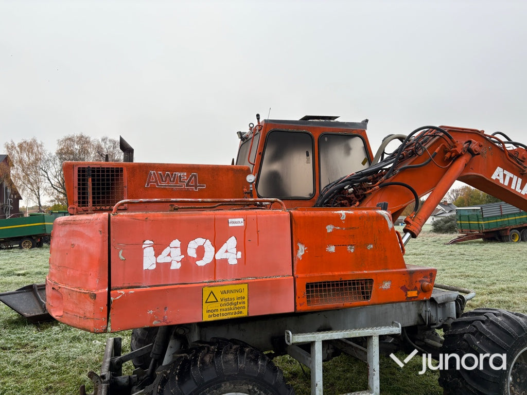 Hjulgrävare - Atlas 1304 med tiltrotator + redskap